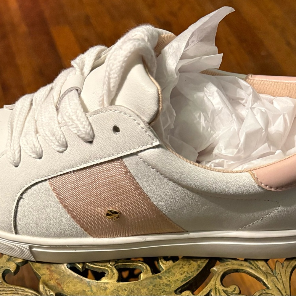 Kate Spade Women's Sneakers in White and Pink - Picture 6 of 11